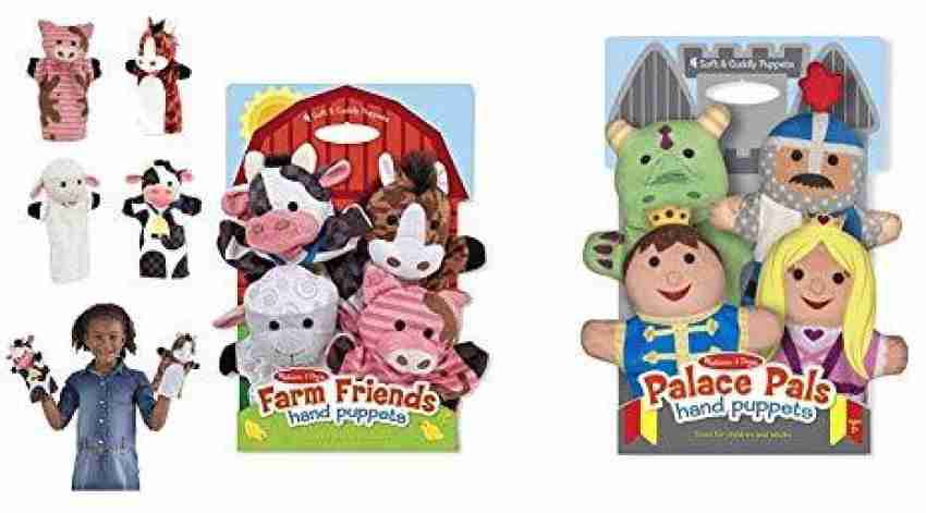 Melissa & doug farm on sale friends hand puppets