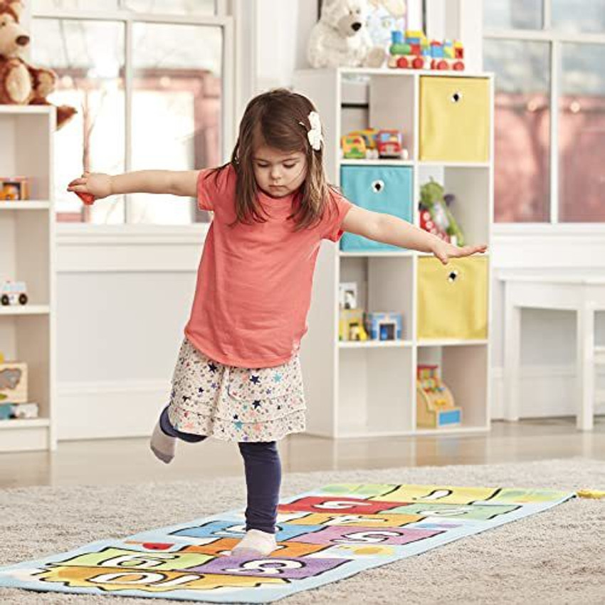 MELISSA DOUG Hop Count Hopscotch Rug Play Space Room Decor