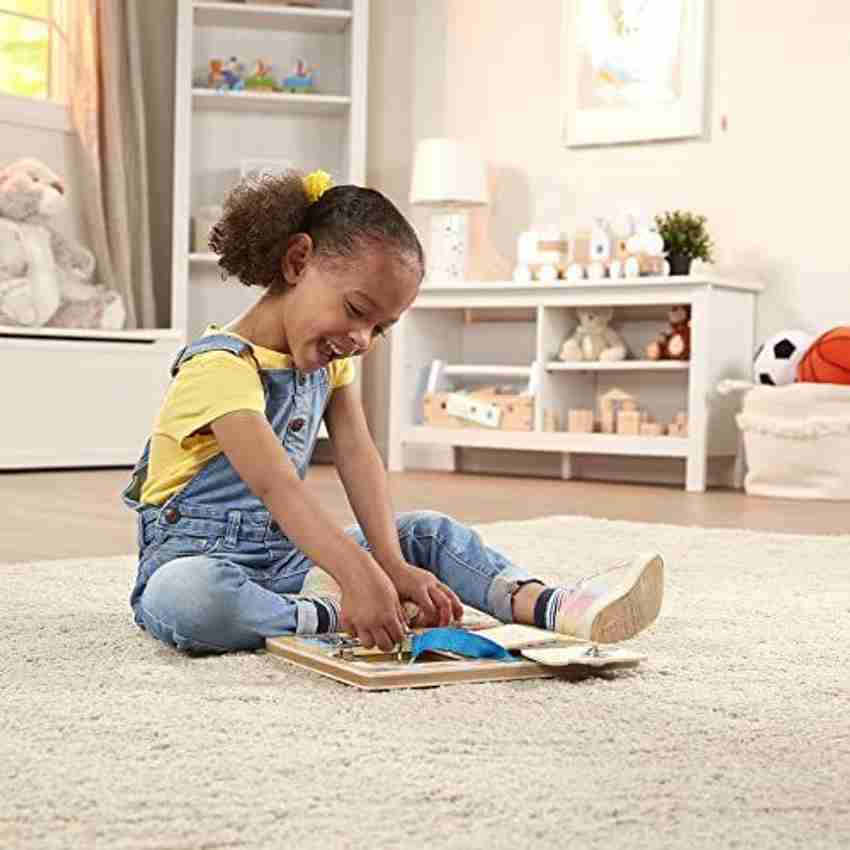 Melissa & doug locks and outlet latches board wooden educational toy