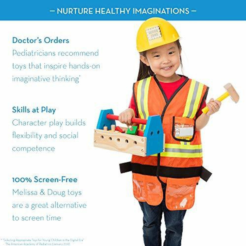 Melissa and doug construction worker outlet