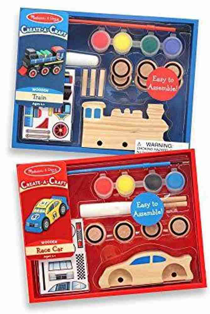 Wooden train craft kit best sale