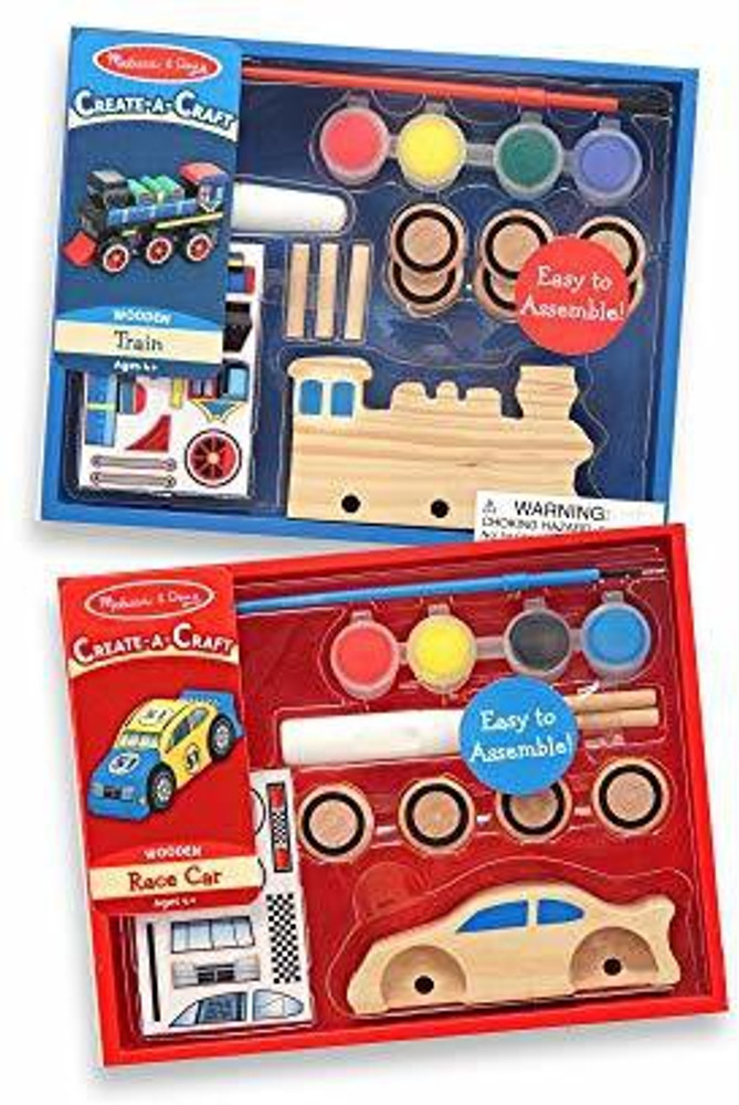 Melissa and doug decorate your own race car store