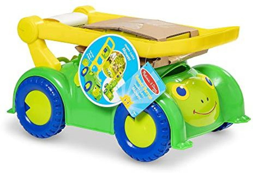 MELISSA DOUG Sunny Patch Snappy Turtle Lawn Mower Pretend Play