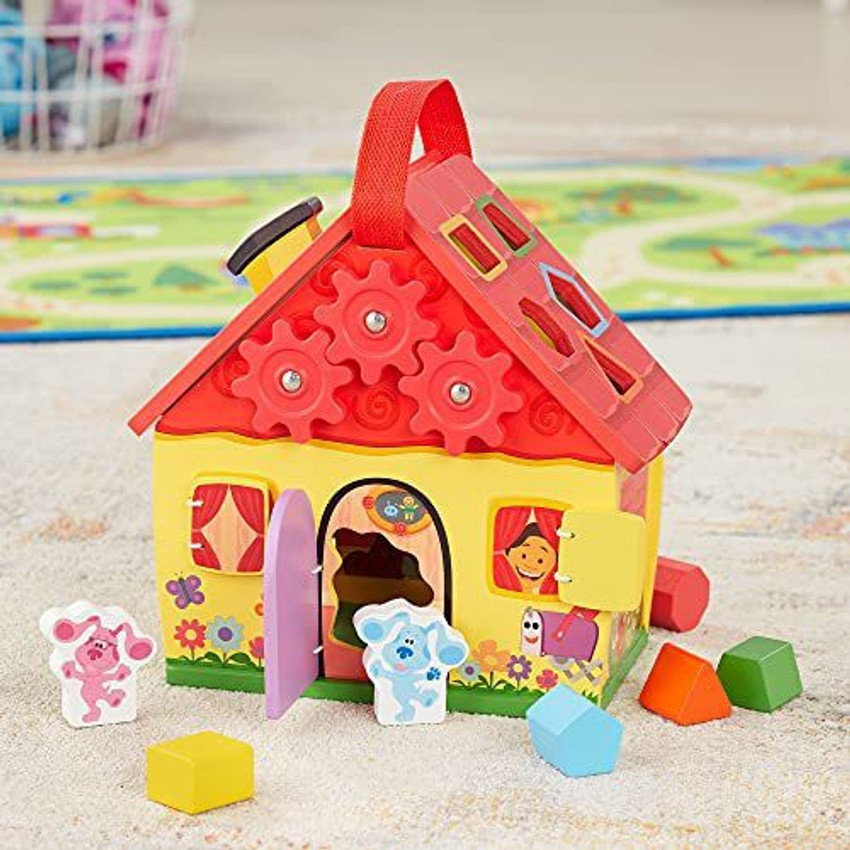 MELISSA DOUG Blue s Clues You Wooden Take Along House Shape