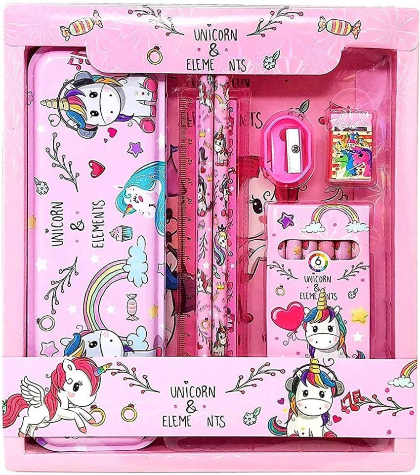 Unicorn Stationery Birthday Gift Set for Girls Boys with Pencil Erasers  Sharpener at best price in Jaipur