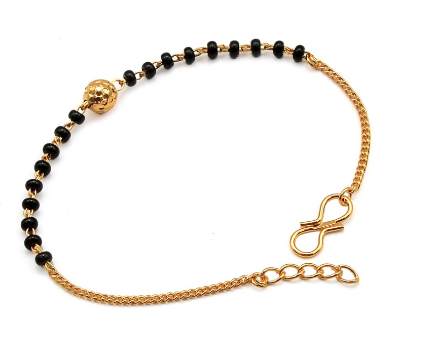 Buy GoldToned  Black Bracelets  Bangles for Women by Bevogue Online   Ajiocom