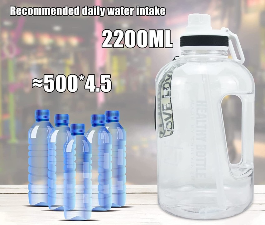 Bottled Joy Large Water Jug Half Gallon Bottle With Handle 2.5l 85 Oz BPA  for sale online