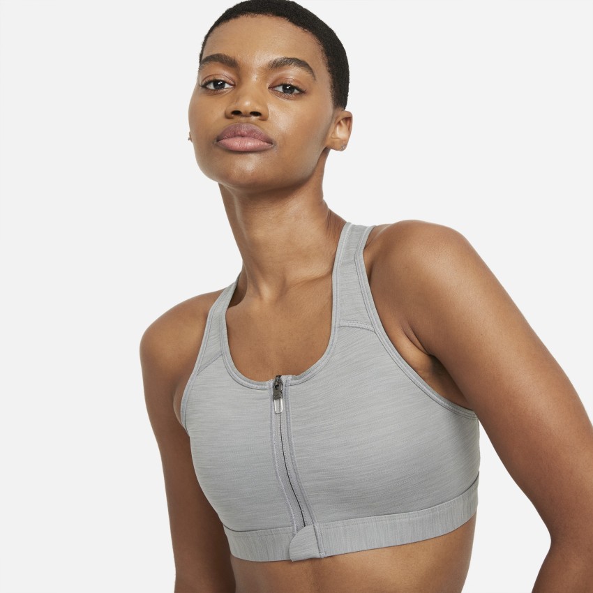 Buy NIKE Nike Dri-FIT Swoosh Womens Medium-Support Padded Zip-Front Sports  Bra Women Sports Lightly Padded Bra Online at Best Prices in India