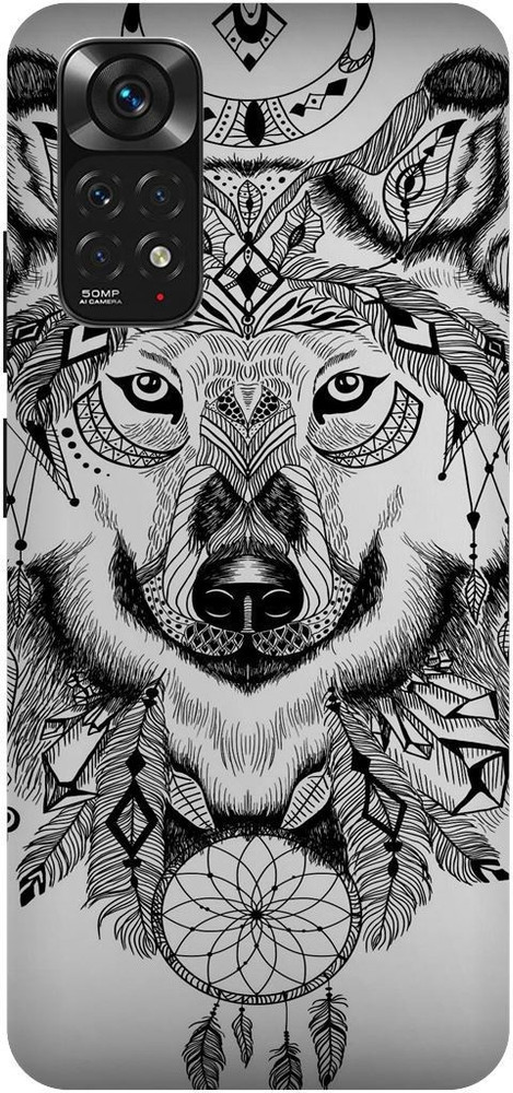 PICHKU Back Cover for REDMI NOTE 11s BOYS WOLF WILD ANIMAL COVER