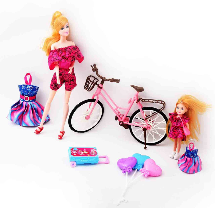 Barbie sisters bike set shop