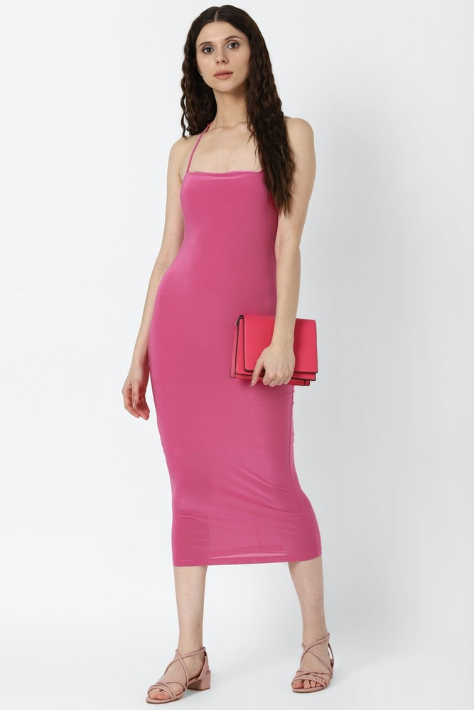 FOREVER 21 Women Bodycon Pink Dress