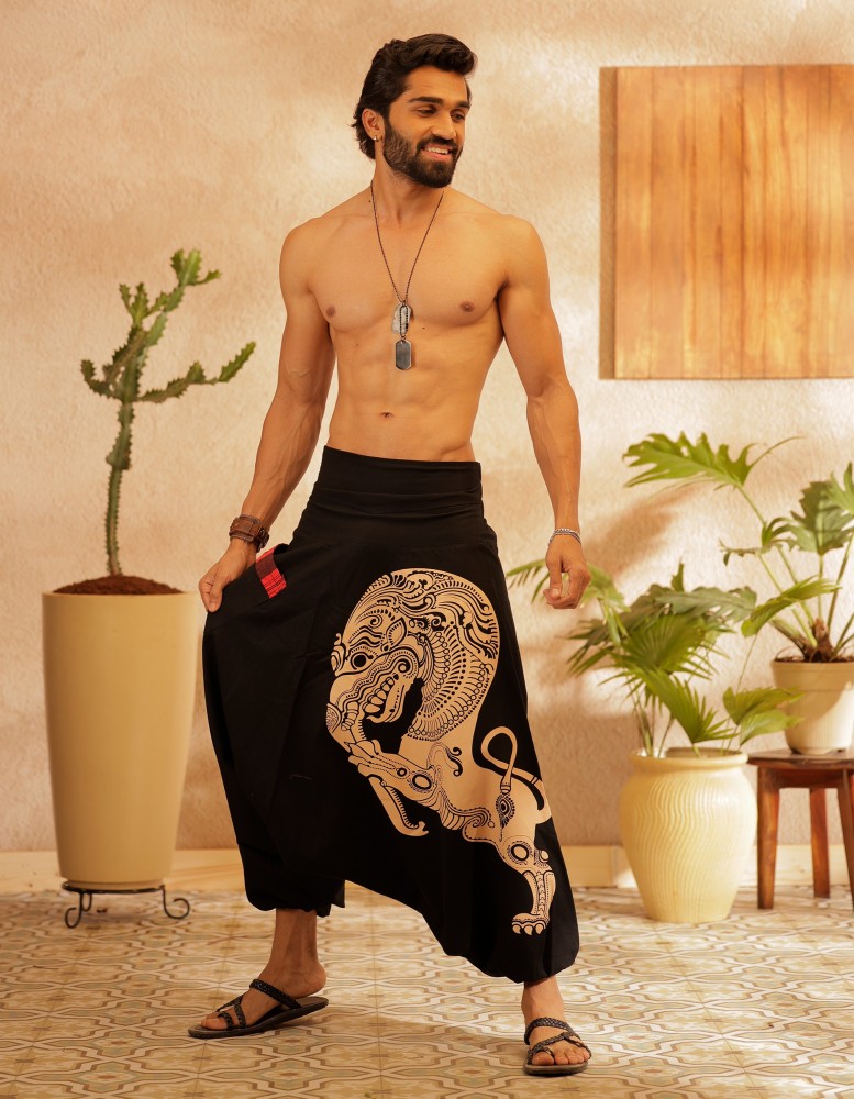 Harem Pants 2 Pockets Striped Printed Cotton Baggy Pants Yoga - Etsy