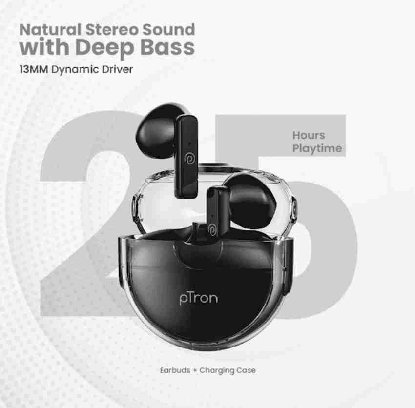 PTron Bassbuds Fute Bluetooth Headset Price in India - Buy PTron Bassbuds  Fute Bluetooth Headset Online - PTron 