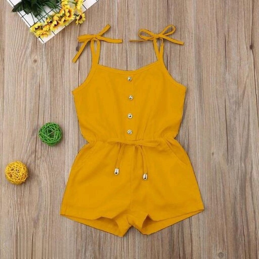 Girls mustard cheap romper