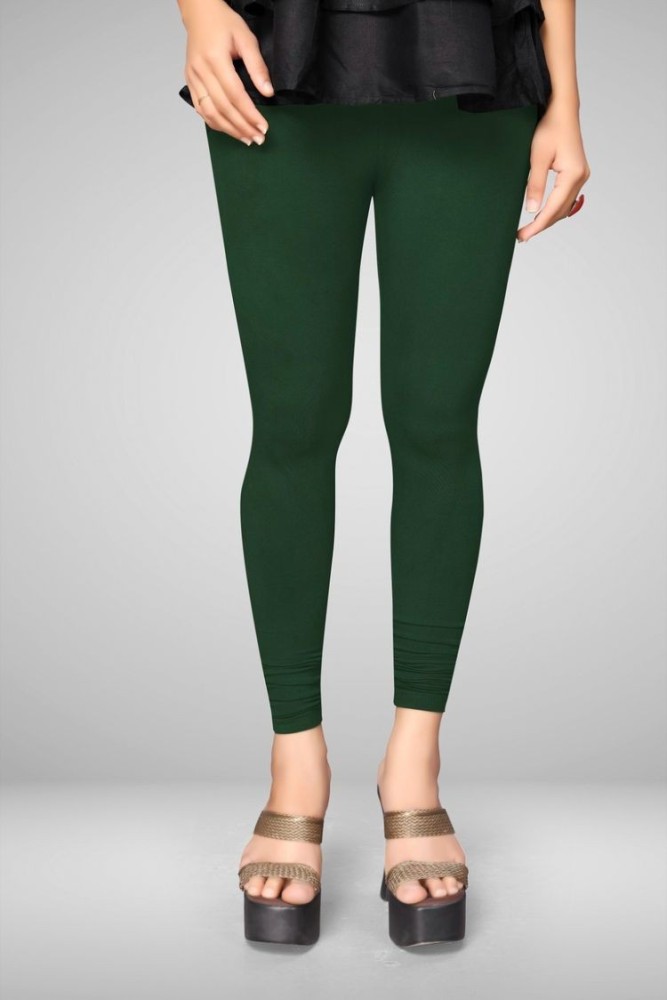 Buy Pelian Women Black Cotton Full Length Legging (XL) Online at