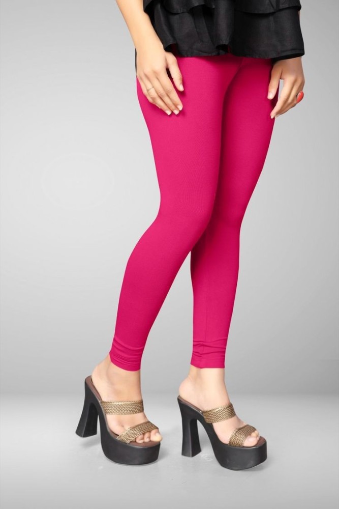Buy Pelian Women Blue Cotton Full Length Legging (XL) Online at