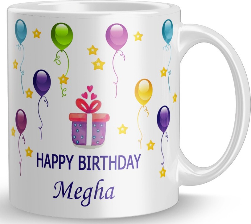 Happy Birthday Megha Giraffe Cake - Greet Name