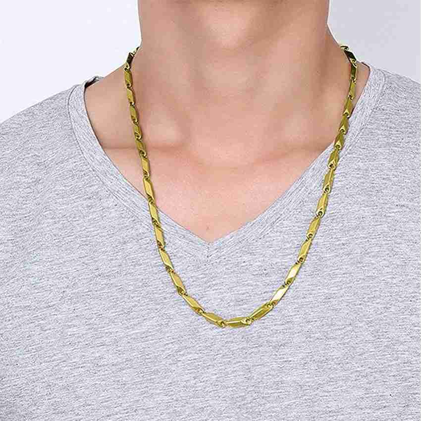 Stainless steel gold store chain with pendant