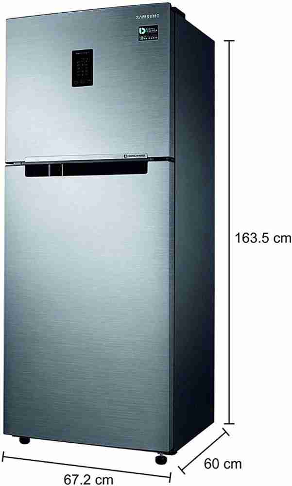 Size of double door fridge in cm 2025
