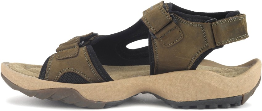 Buy WOODLAND Men Olive Sports Sandals Online at Best Price