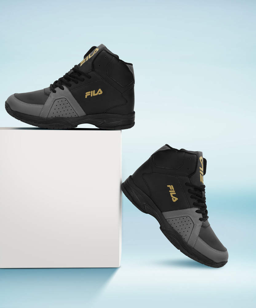 Fila shoes on sale black high tops