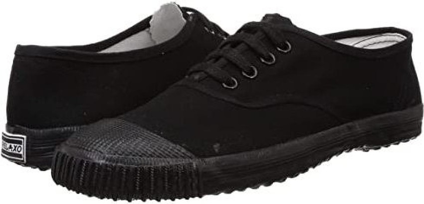 Bata black best sale canvas school shoes