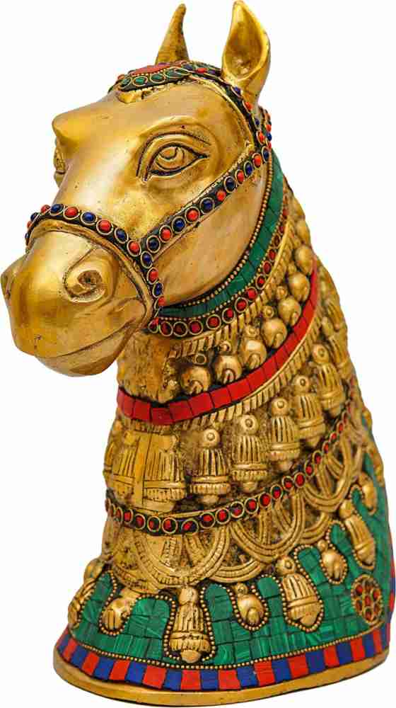 StatueStudio Brass Horse Face Lucky FengShui Vastu Decorative Showpiece -  30.48 cm Price in India - Buy StatueStudio Brass Horse Face Lucky FengShui  Vastu Decorative Showpiece - 30.48 cm online at