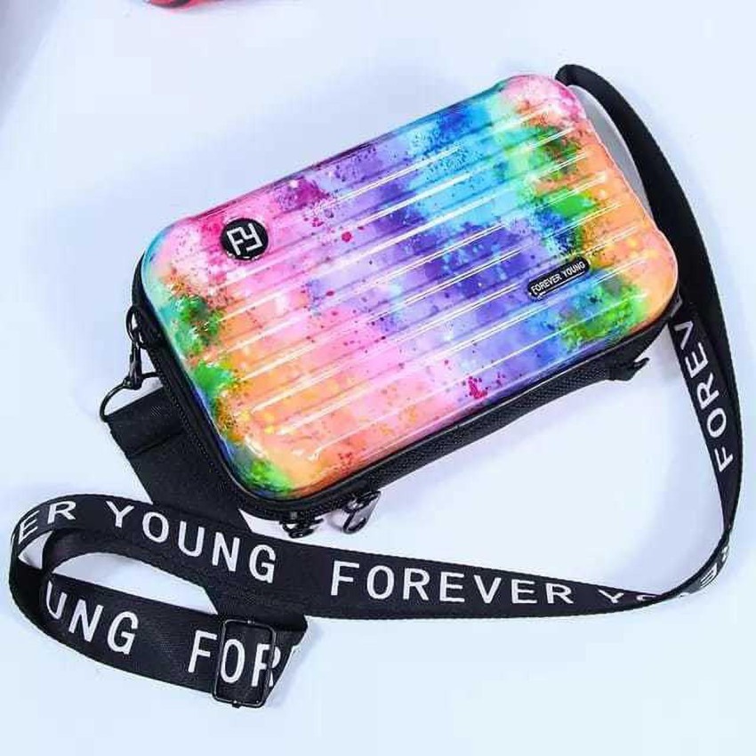Buy Forever Young Crossbody Mini Suitcase Imported Sling Box Bag