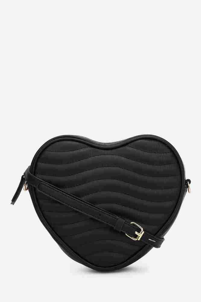 FOREVER 21 Black Sling Bag Cross Body bag Black Price in India