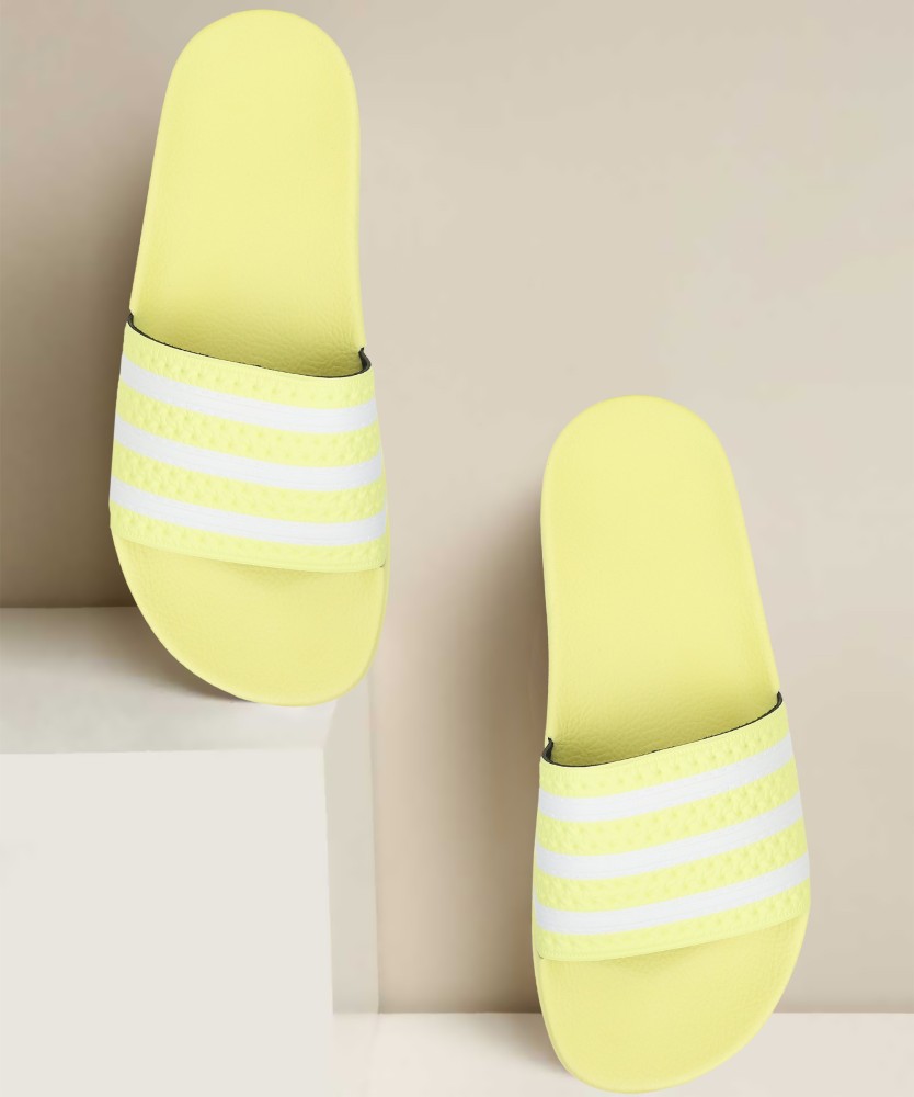 Adidas flip flops outlet yellow