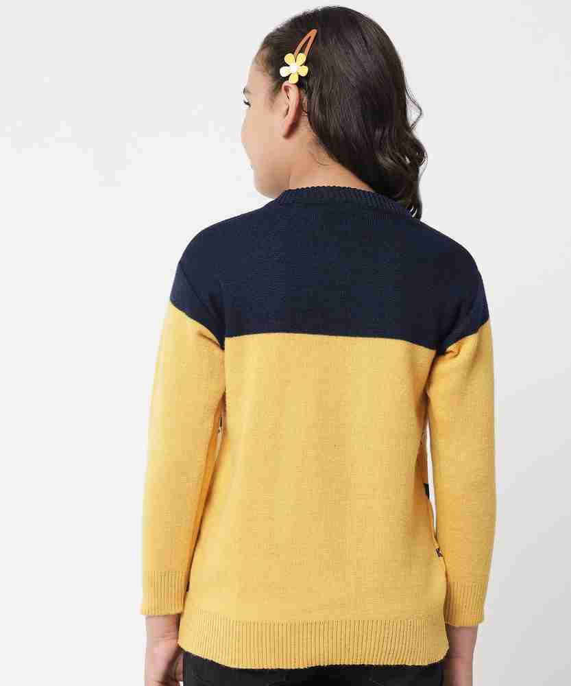 Girl in clearance yellow sweater
