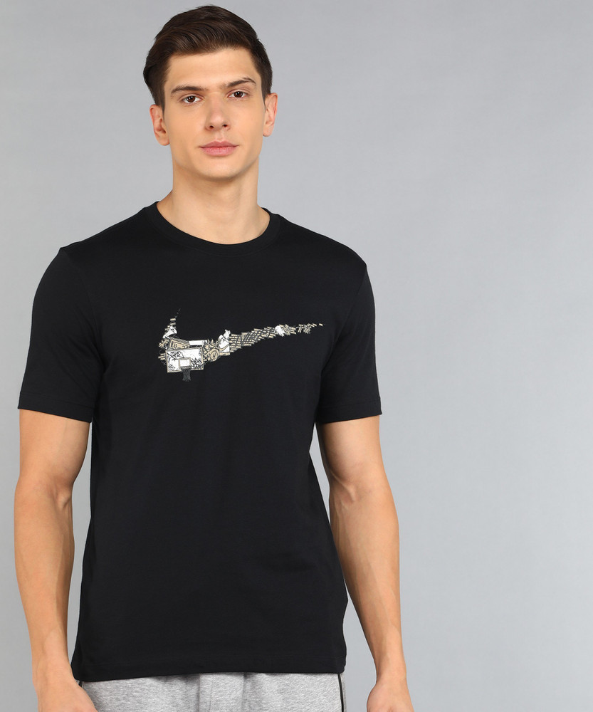 Nike Multi Futura logo T-shirt in black