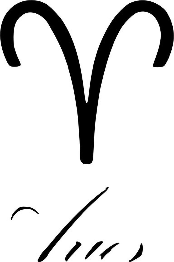 aries symbol tattoo for men