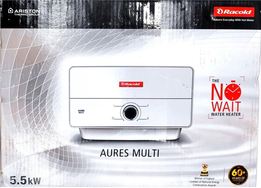 Racold 0.4 L Instant Water Geyser (Aures 5.5Kw, White) Price in India - Buy  Racold 0.4 L Instant Water Geyser (Aures 5.5Kw, White) online at  Flipkart.com