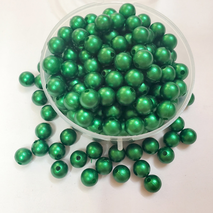 ShopTalk Green pearl pack of 200 10 mm Green pearl pack