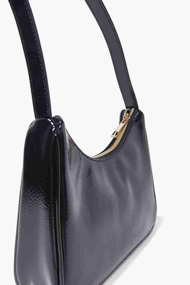 FOREVER 21 Black Shoulder Bag BLACK Shoulder Bag BLACK Price in