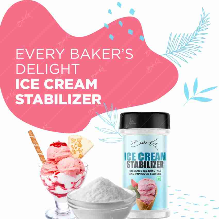 Bake King Grade A Quality 100g Ice Cream Stabilizer Powder | CMC Powder  1000g Raising Ingredient Powder