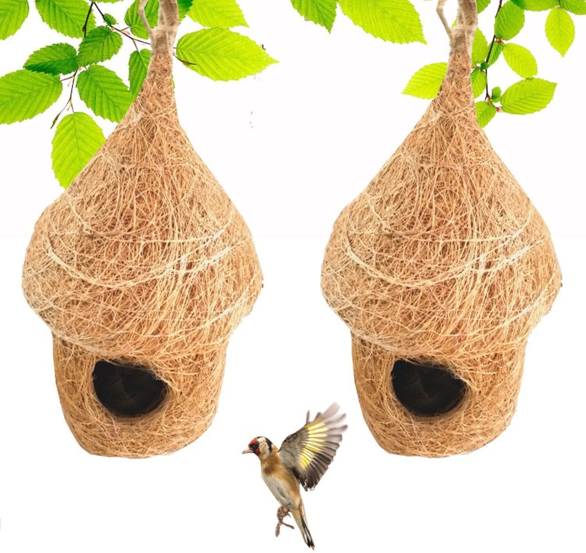 LIVEONCE Natural Bird NEST-pack of 2 Bird House Price in India - Buy  LIVEONCE Natural Bird NEST-pack of 2 Bird House online at