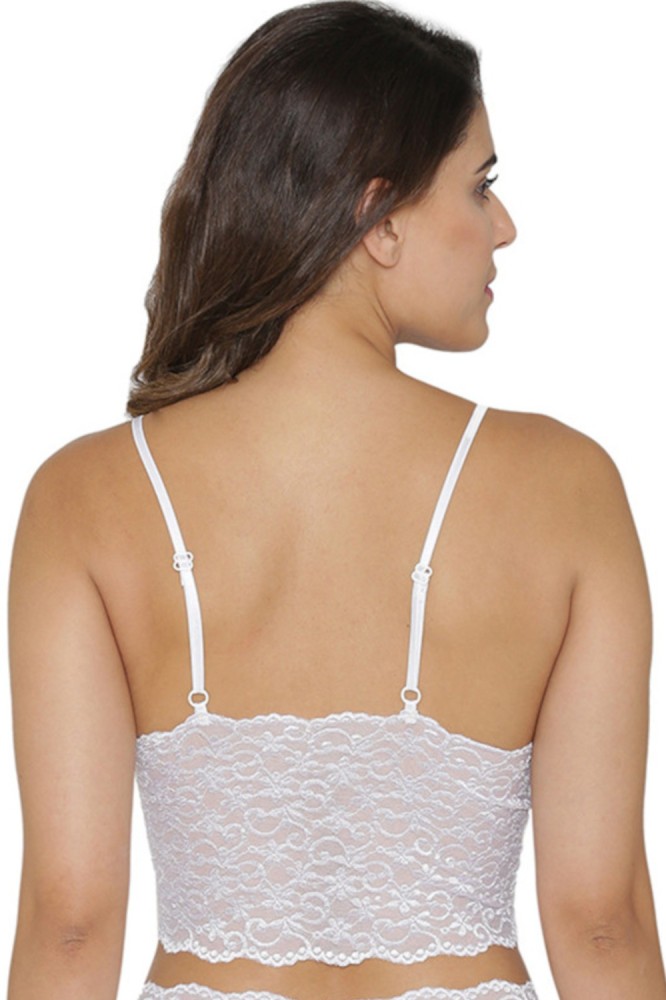 Buy online White Lace Bralettes from lingerie for Women by N-gal for ₹359  at 45% off