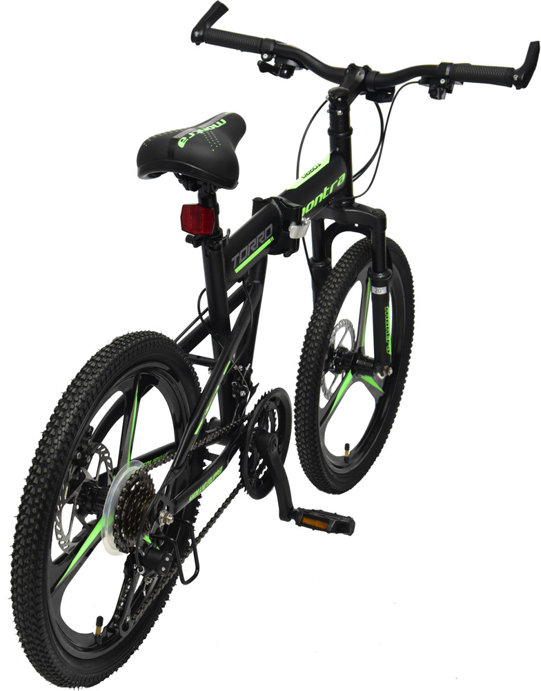 Black folding sales bike