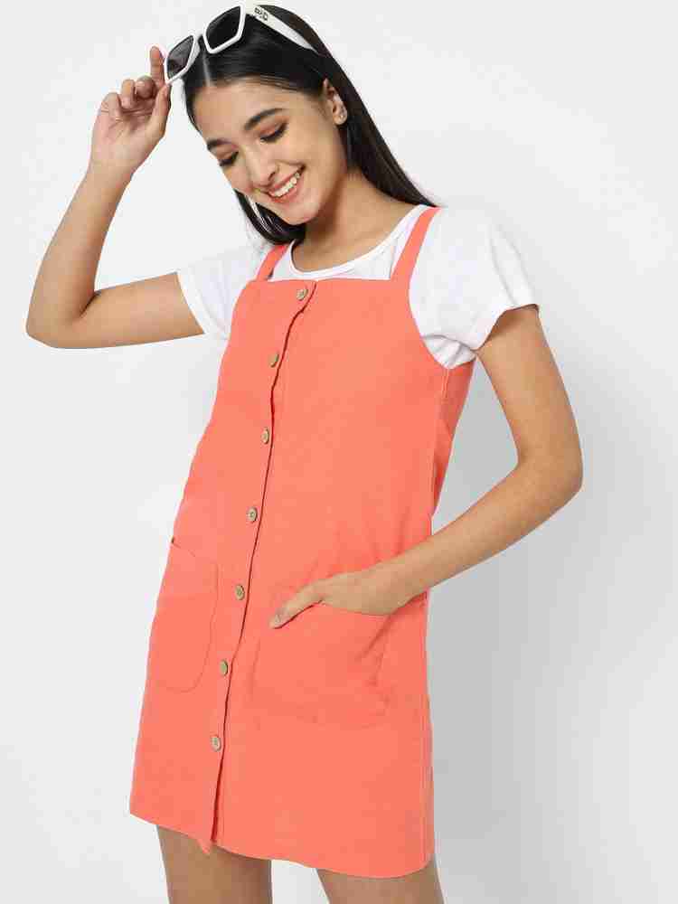 Orange pinafore clearance