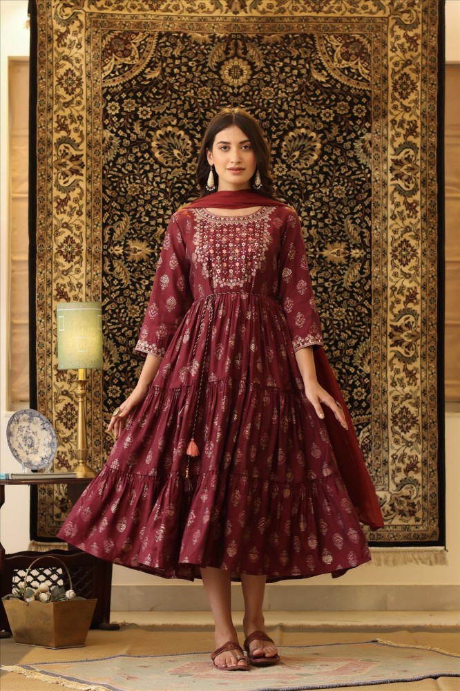 Buy Printed Short Frock Suit With Sharara Set by LITTLECHEER at Ogaan  Online Shopping Site