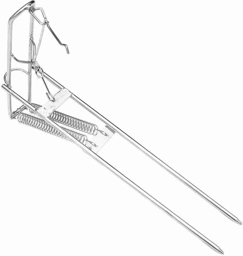Buy CAIGAO Automatic Double Spring Fishing Rod Holder, Stainless Steel Rod  Stand, Adjustable Sensitivity & Folding Fish Pole Rack, 2 ps Online at Low  Prices in India 