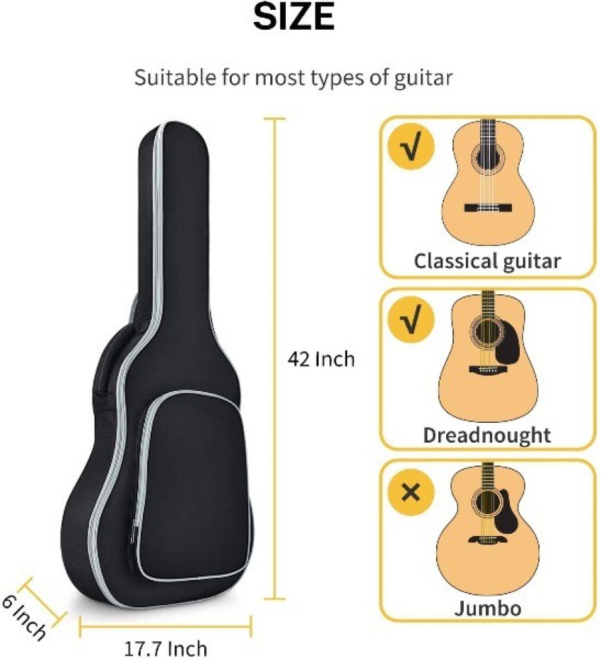 Black Kavach MRAG-P50 Acoustic Guitars Padded Bag