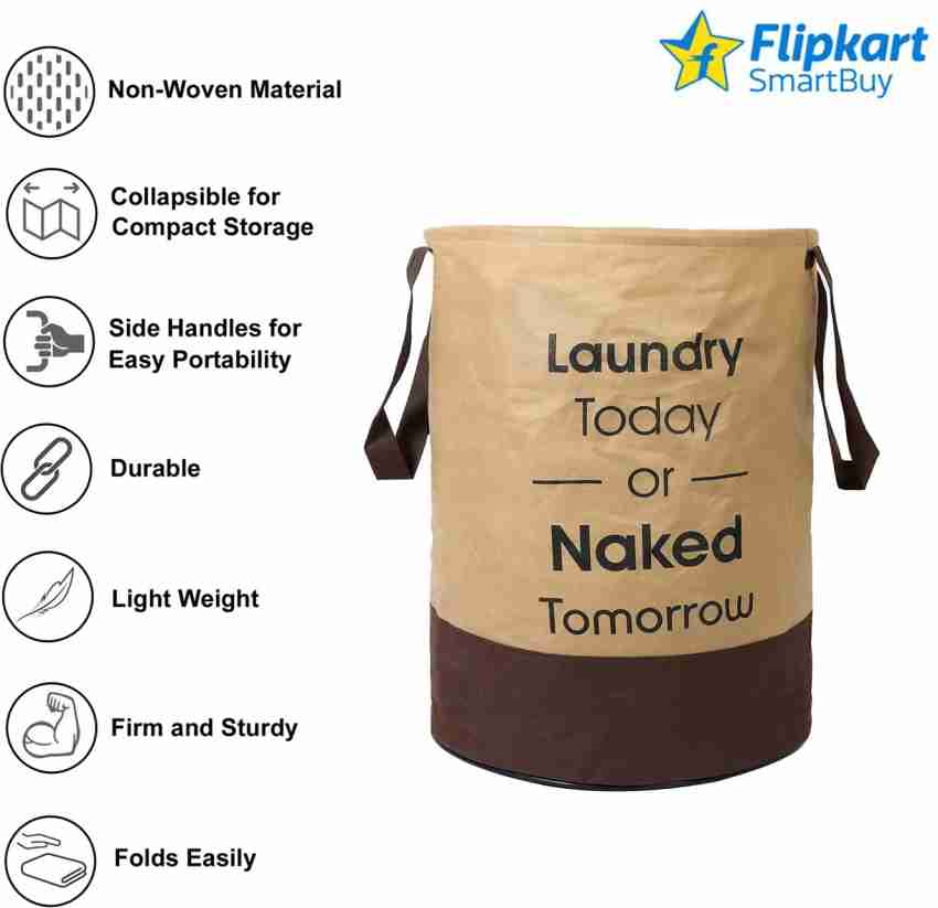 Flipkart SmartBuy 45 L Grey, Black Laundry Bag - Buy Flipkart SmartBuy 45 L  Grey, Black Laundry Bag Online at Best Price in India