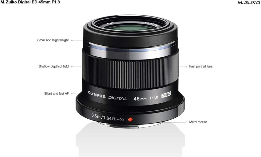 OLYMPUS レンズ　M.ZUIKO 45mm 1:1.8 C0426 Olympus M.ZUIKO DIGITAL 45mm f/1.8 Lens- | Camera Centre