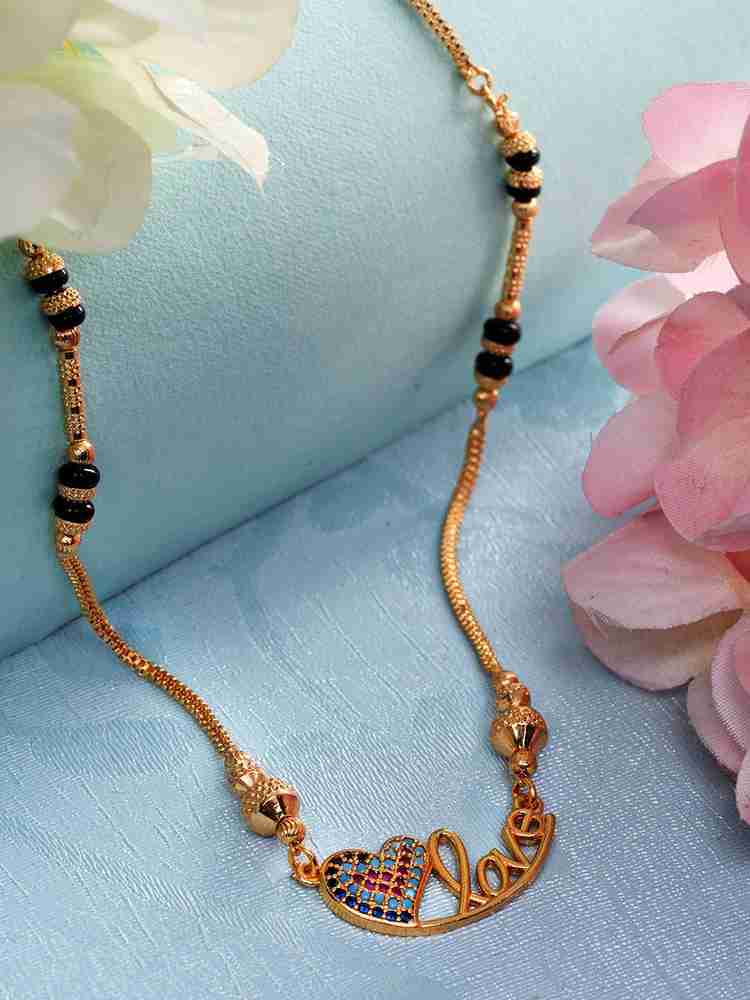 SARAF RS JEWELLERY Brass Mangalsutra Price in India Buy SARAF RS