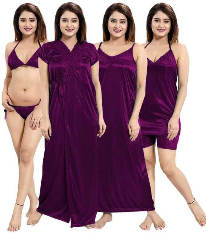 Bindiya Top Women Nighty Set - Buy Bindiya Top Women Nighty Set Online at  Best Prices in India | Flipkart.com
