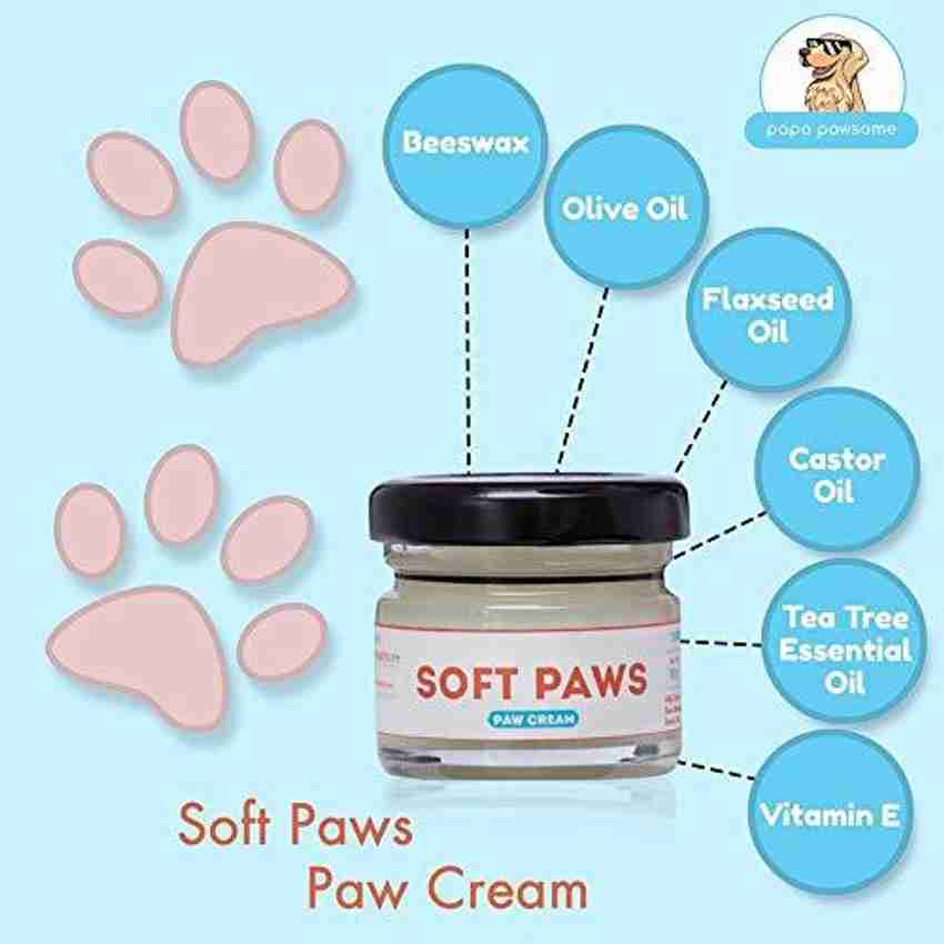 Papa Pawsome Soft Paws 100 Natural Paw Cream for Pet Dogs