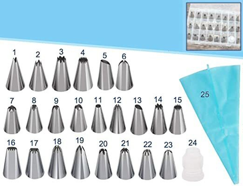 Piping bag with nozzle flipkart deals